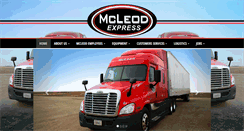Desktop Screenshot of mcleodexpress.com
